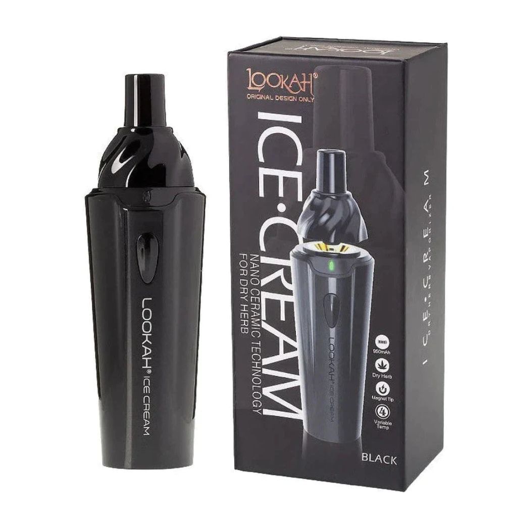 Lookah Ice Cream Dry Herb Vaporizer Black