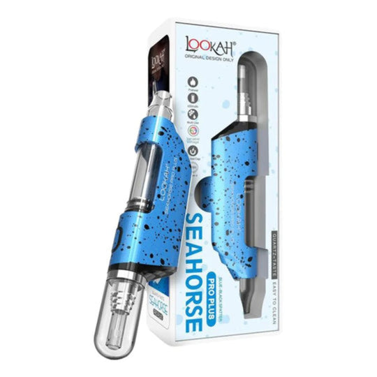 Lookah Seahorse Pro PLUS Electronic Nectar Collector Blue Black Spatter
