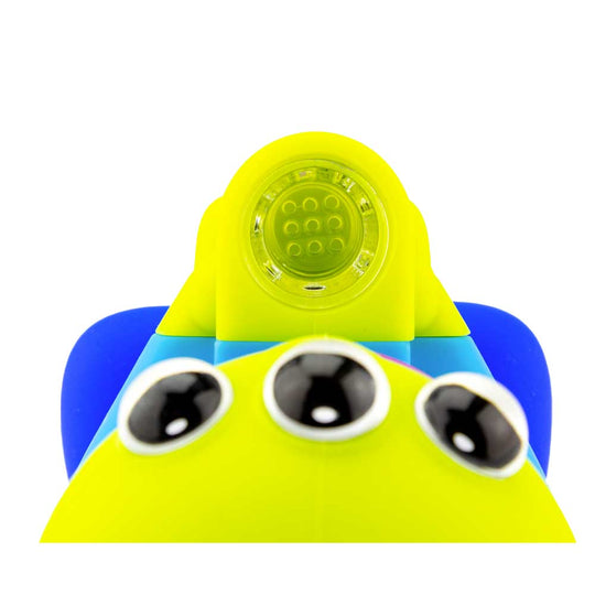 Toy Story Green Alien Silicone Bubbler Pipe Close Up