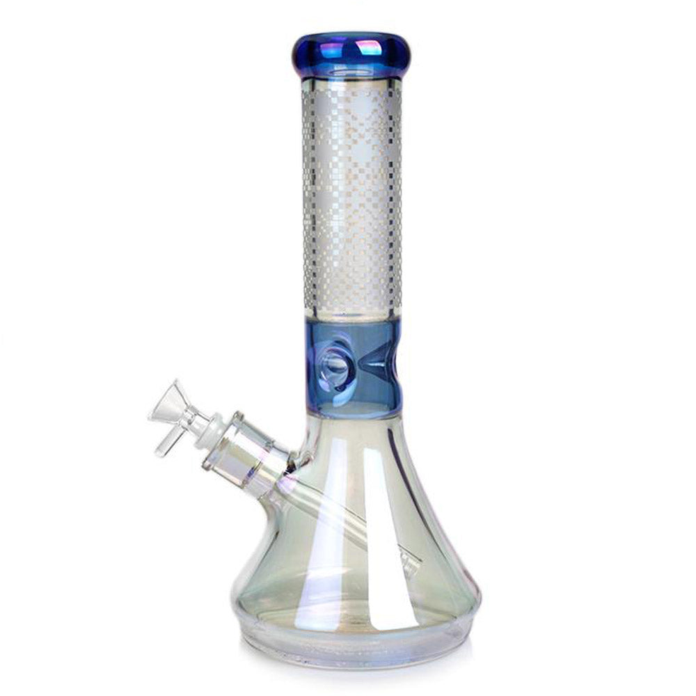 HOLOGRAPHIC  bong - 7MM - 12" - Beaker