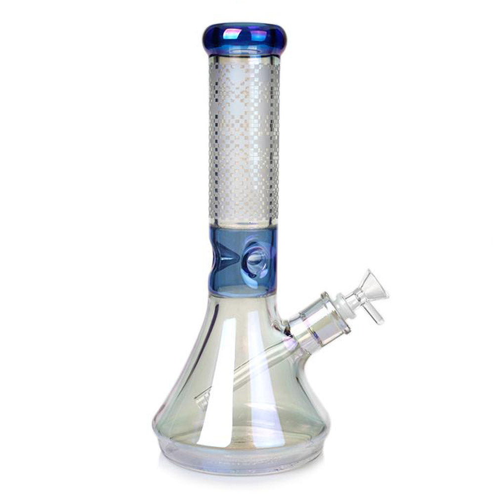 HOLOGRAPHIC  bong - 7MM - 12" - Beaker