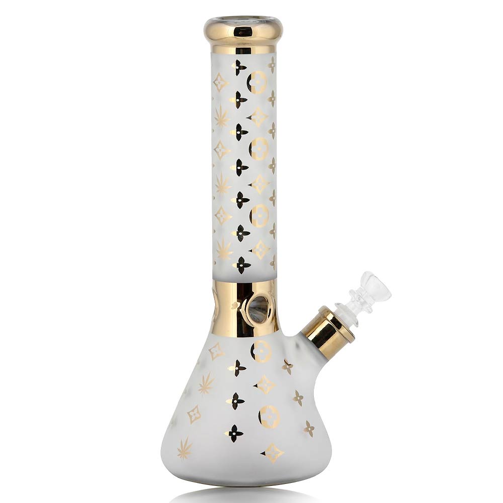 12.5 INCH LOGOLV FROSTED BEAKER WATER PIPE