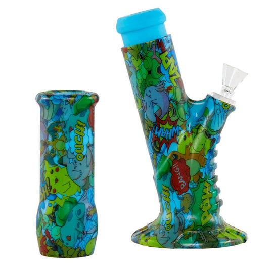 SIILICONE SLANTED WATER PIPE - 13"