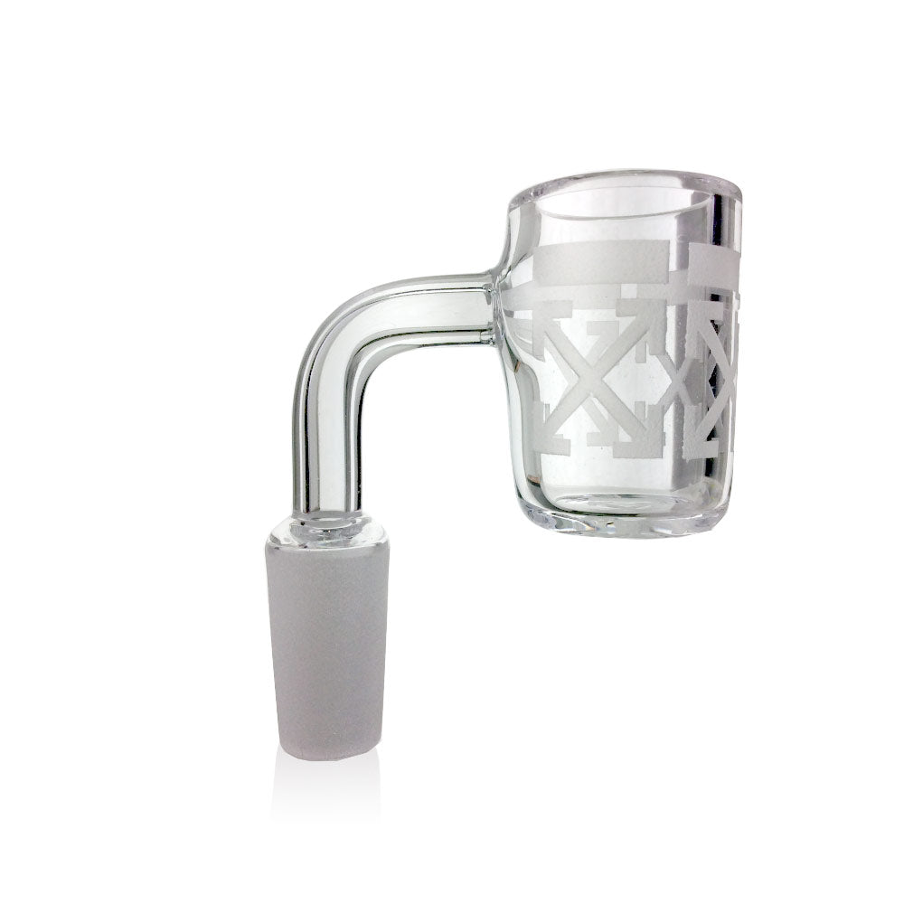 Flat Top Quartz Banger Engraved Design 14MM Arrows