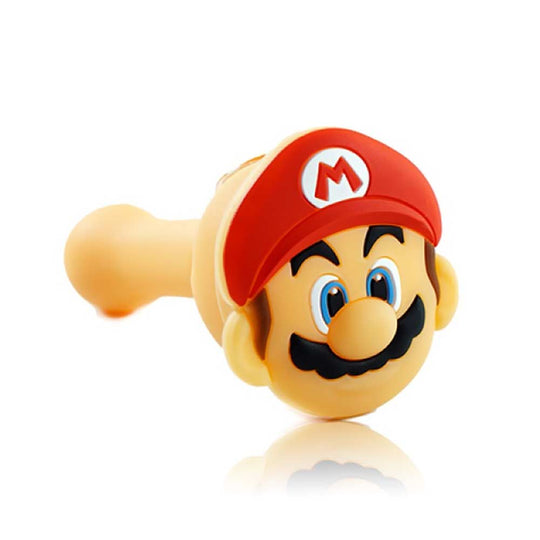 MARIO SILICONE HAND PIPE - 4.5"