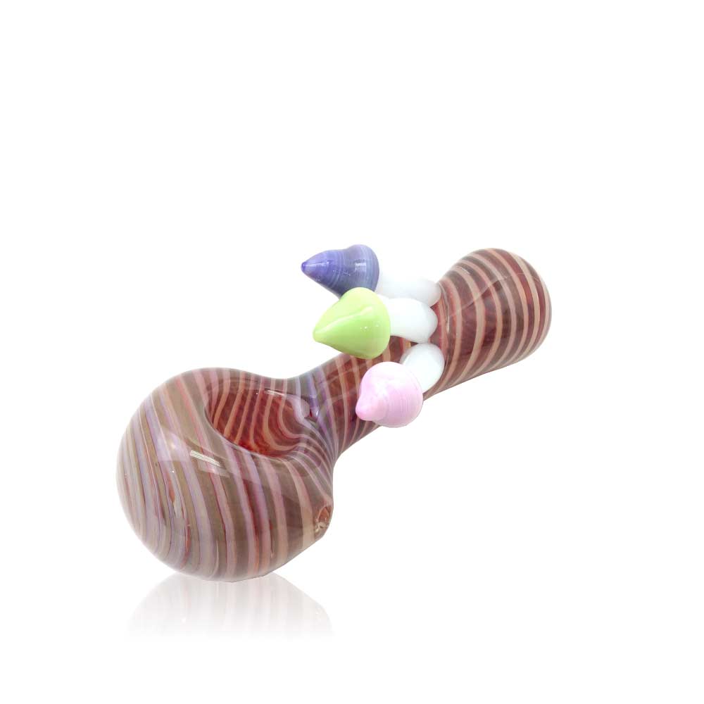 5" THREE MUSHROOMS HAND PIPE