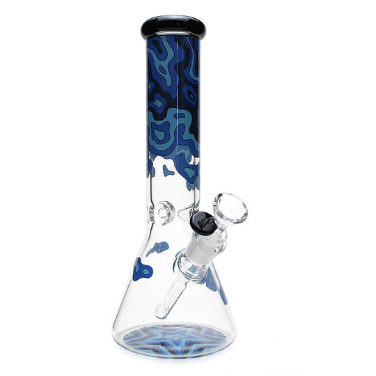 Famous Brandz Glass Beaker Ice Bong Fabric