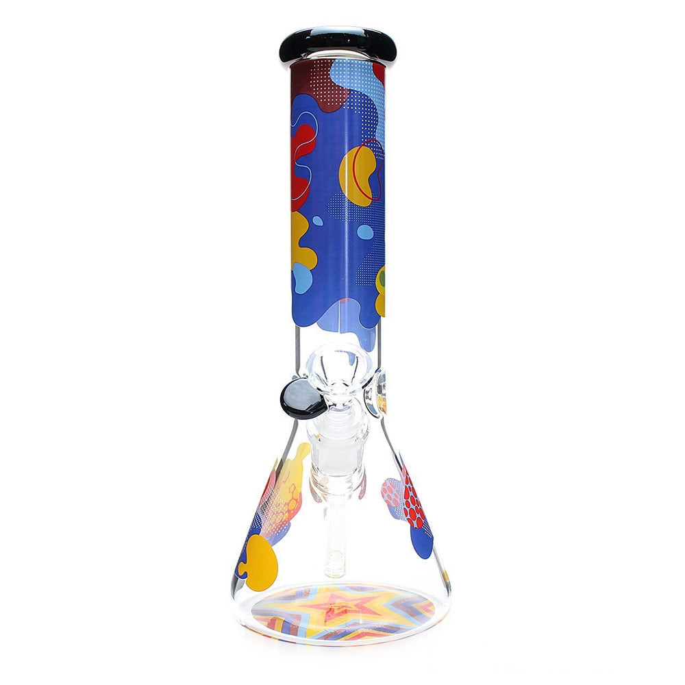 Famous Brandz Glass Beaker Ice Bong | Papaya