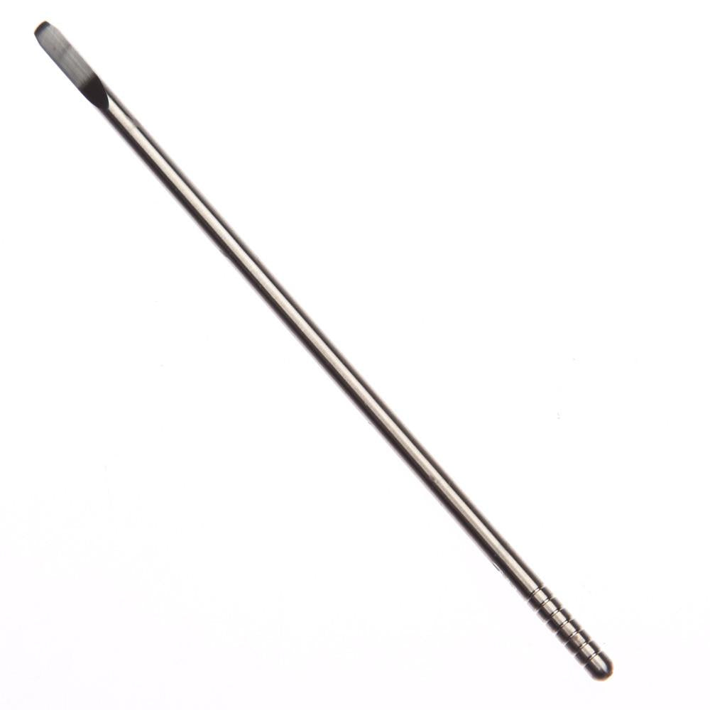 Highly Educated Flat Tip Titanium Dabber - Smoke City