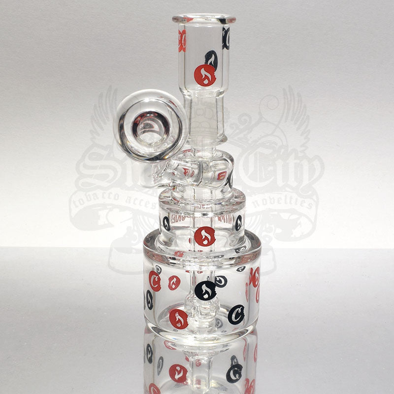 Hitman x Cookies Glass Phase2 10mm Baby Cake Rig - Smoke City