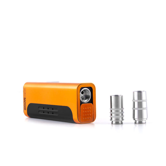 HUNI BADGER PORTABLE DAB NECTOR COLLECTOR CALICO ORANGE VAPORIZER