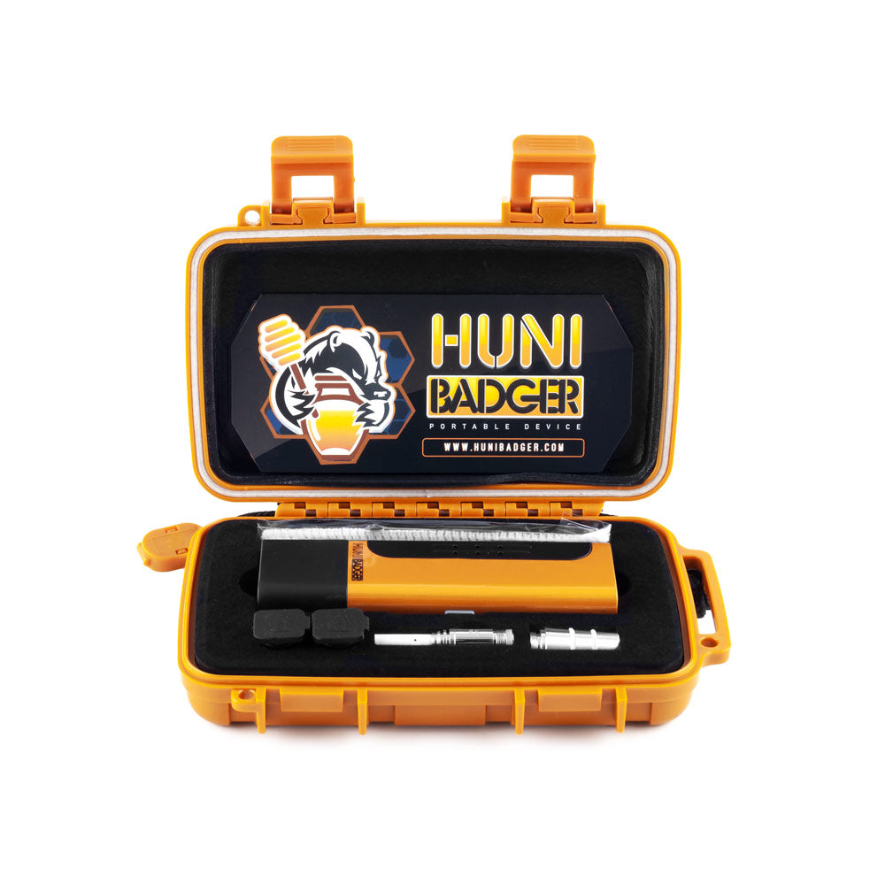 HUNI BADGER PORTABLE DAB NECTOR COLLECTOR CALICO ORANGE VAPORIZER