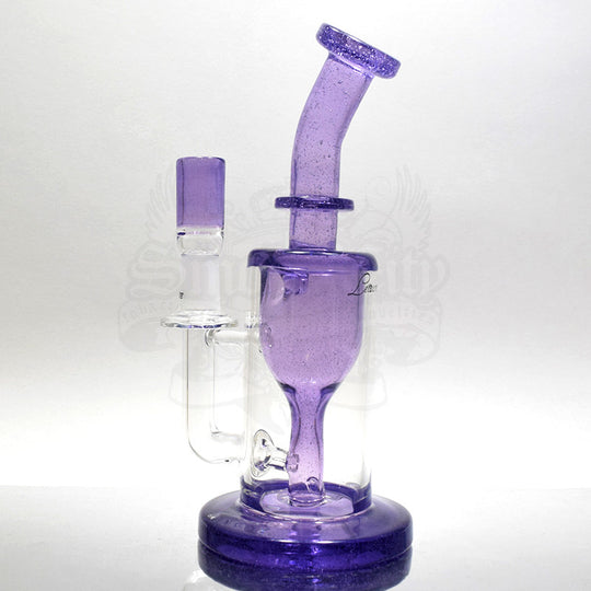 Leasure Glass - 14mm Purple Rain Incycler Vapor Rig - Smoke City