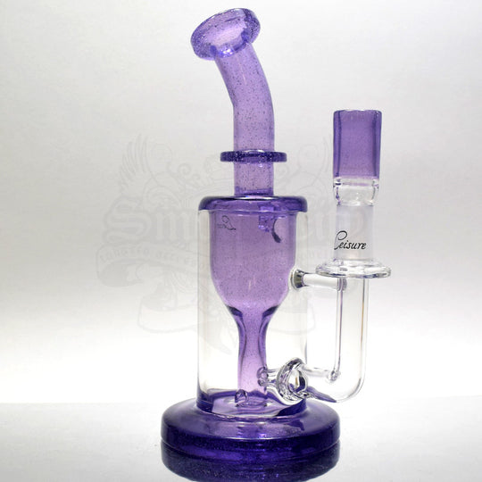 Leasure Glass - 14mm Purple Rain Incycler Vapor Rig - Smoke City