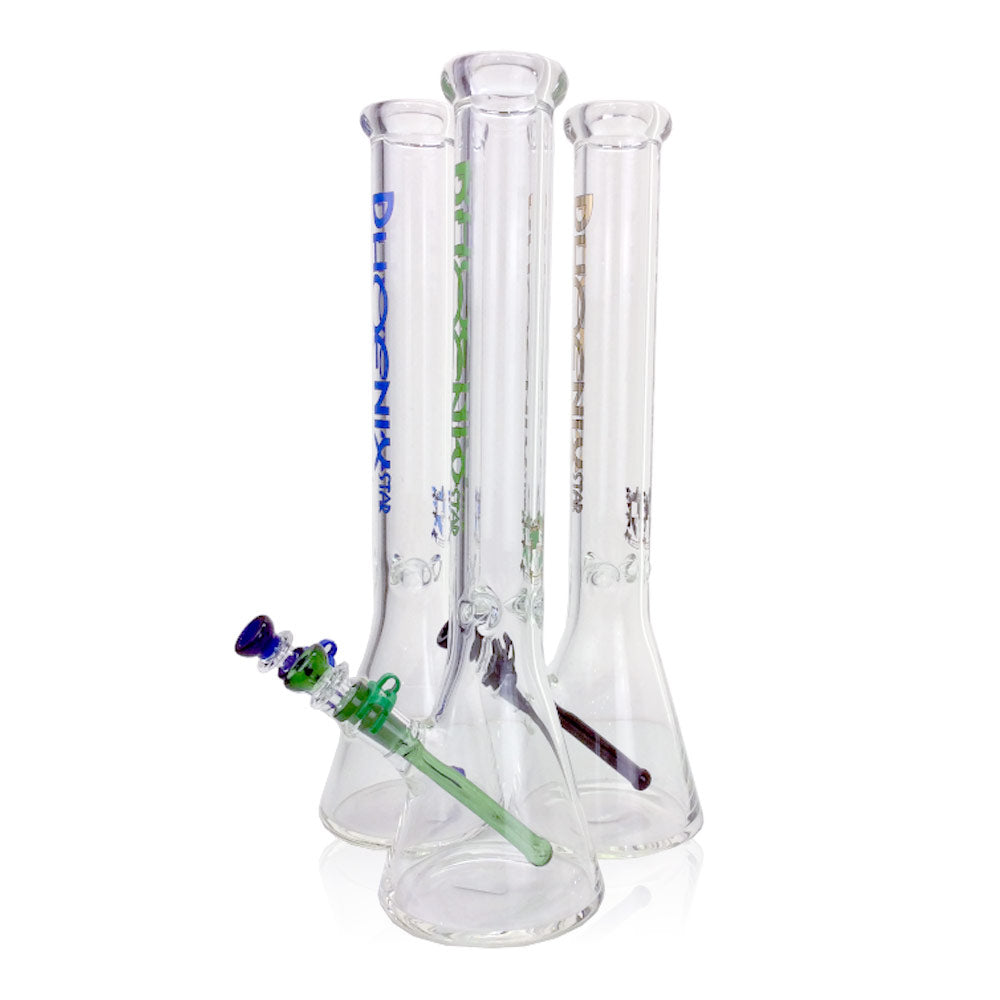 Phoenix 7MM Water Pipe - Beaker - 18"