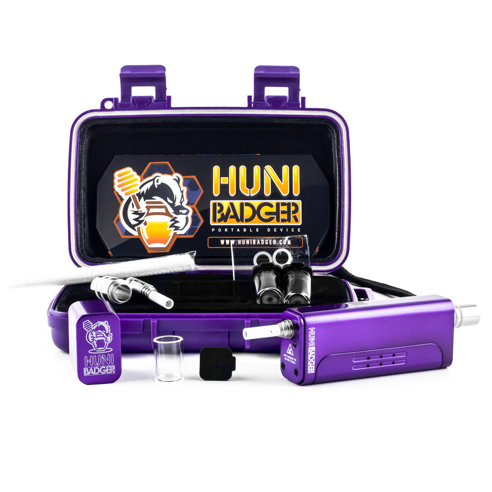 HUNI BADGER PORTABLE DAB NECTOR COLLECTOR CANDY PURPLE VAPORIZER