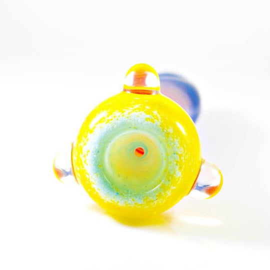 Insane Glass Chillum Yellow Red Blue Bowl