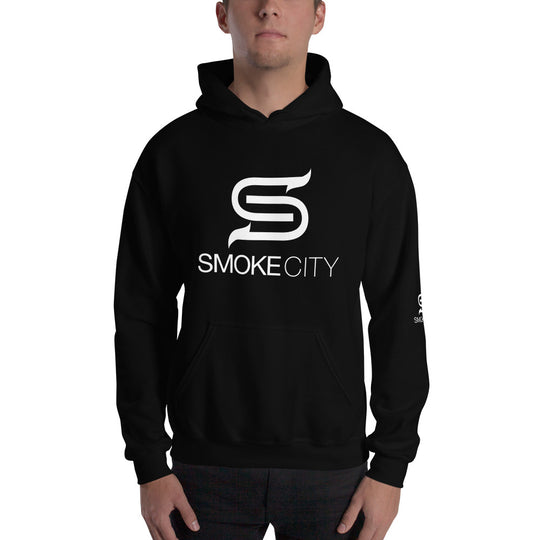 SMOKE CITY Unisex Black Hooded Sweatshirt