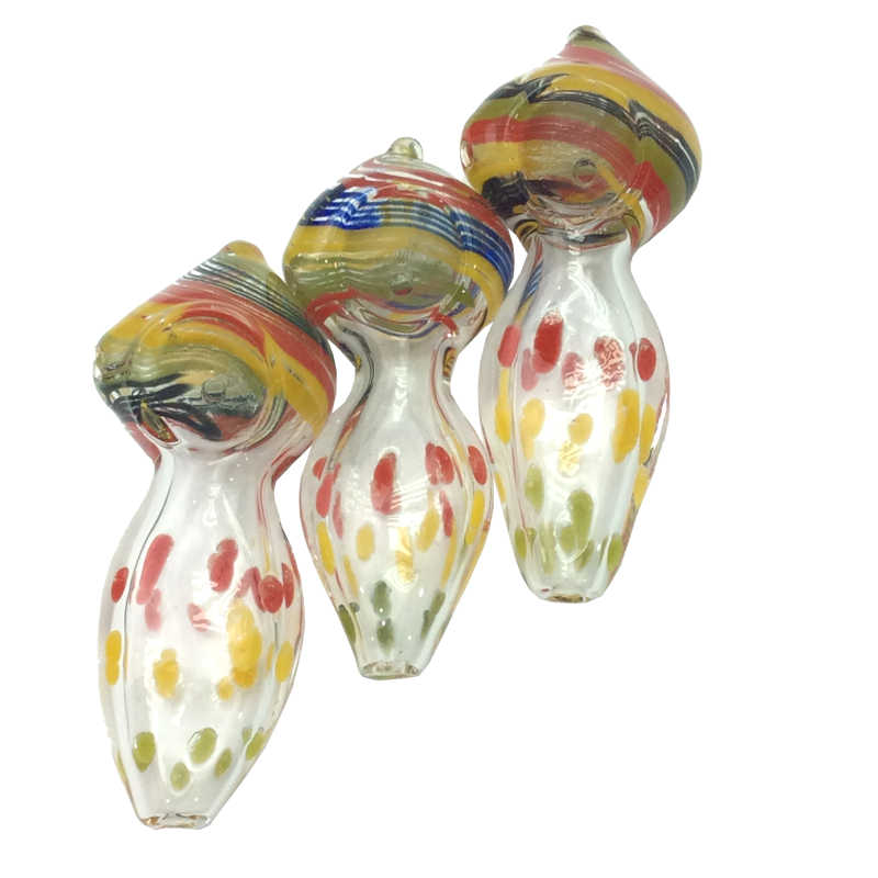 3.5 Inch Tear Drop Head With Flat Body Hand Pipe