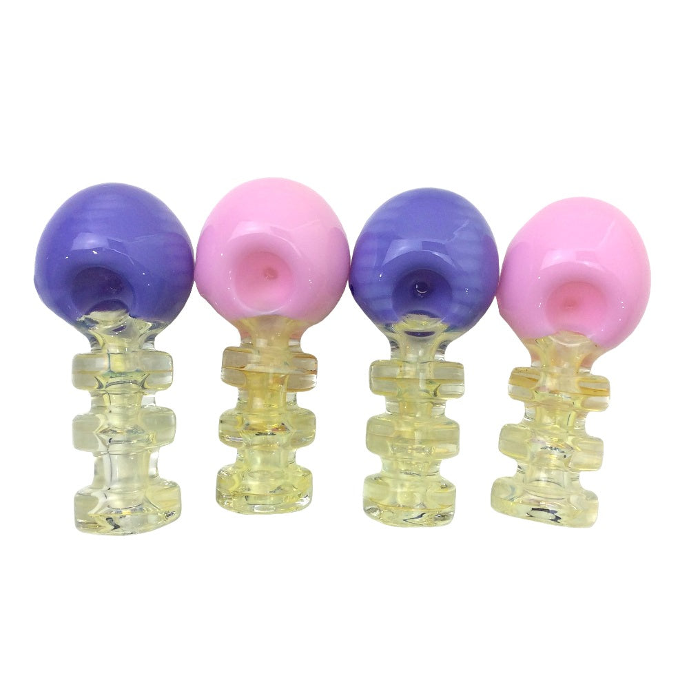 4.5 Inch Slime Head Fumed Ring Body Hand Pipes