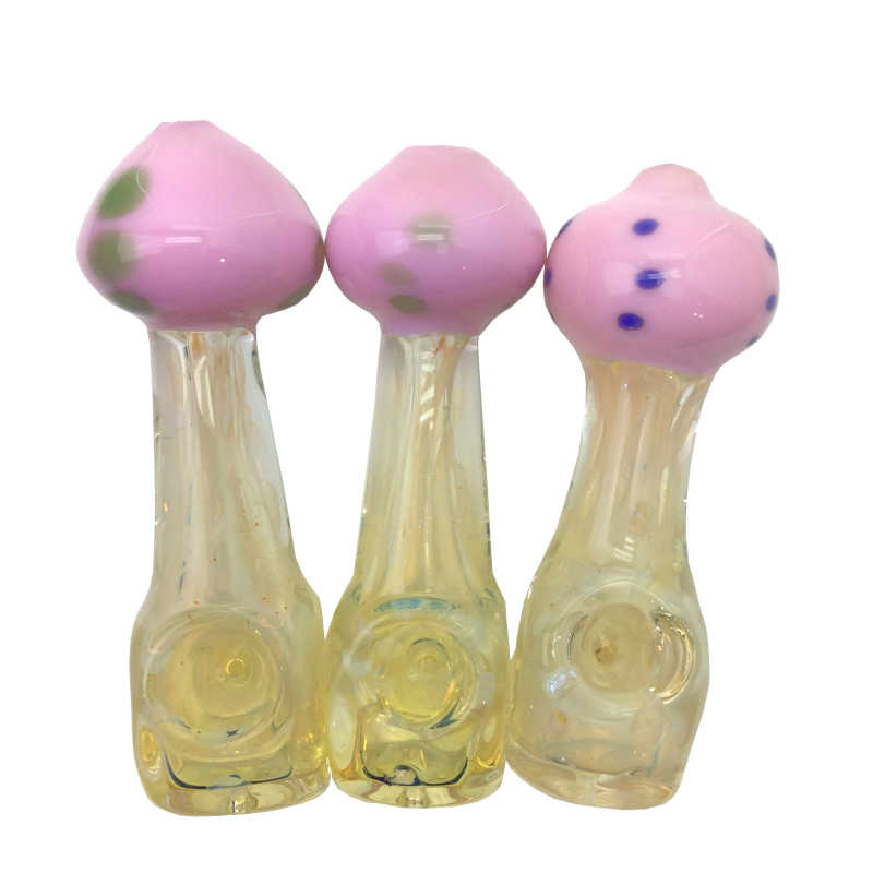 4.5 Inch Slime Mushroom Head Hand Pipe