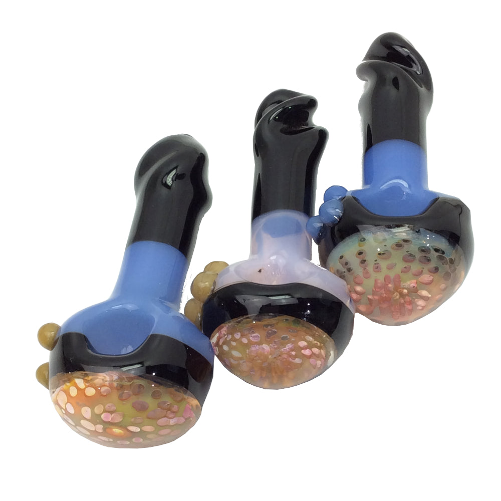4.5 Inch Twist Mouth Dual Color Hand Pipe