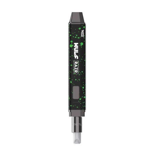 Wulf Modz RAZR Nectar Collector Vaporizer and Hot Knife Black Green Spatter