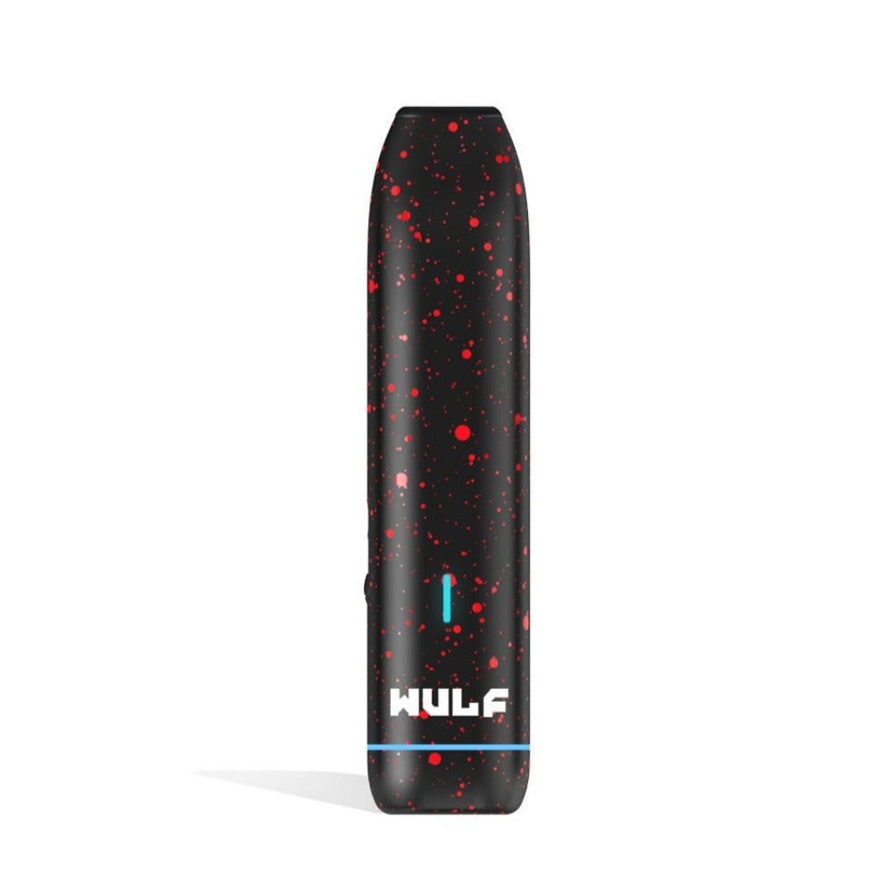 Wulf Mods LX Slim Portable Dry Herb Vaporizer Black Red Spatter