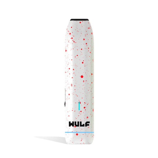 Wulf Mods LX Slim Portable Dry Herb Vaporizer White Red Spatter
