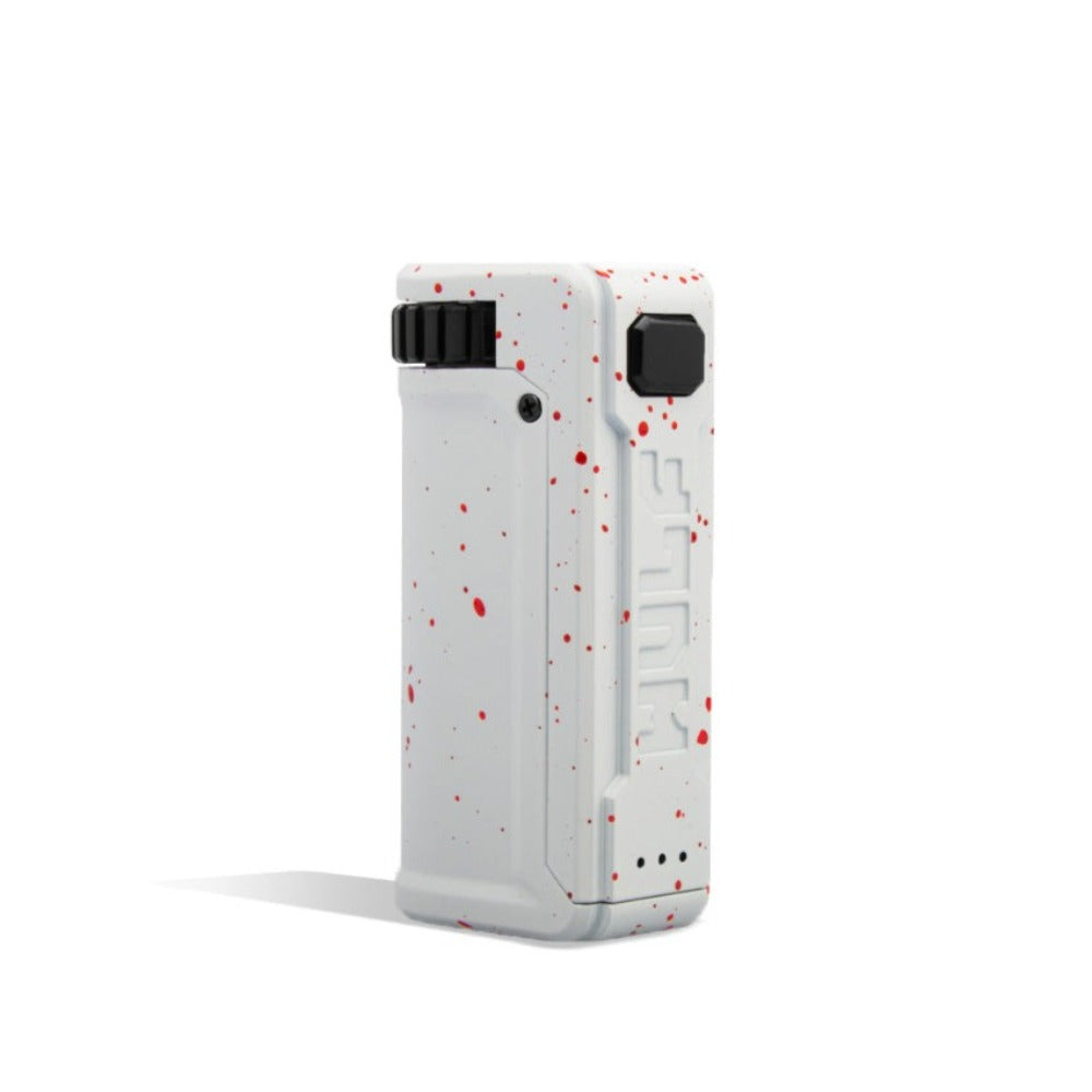 Wulf Mods Uni S Adjustable Cartridge Vaporizer White Red Spatter