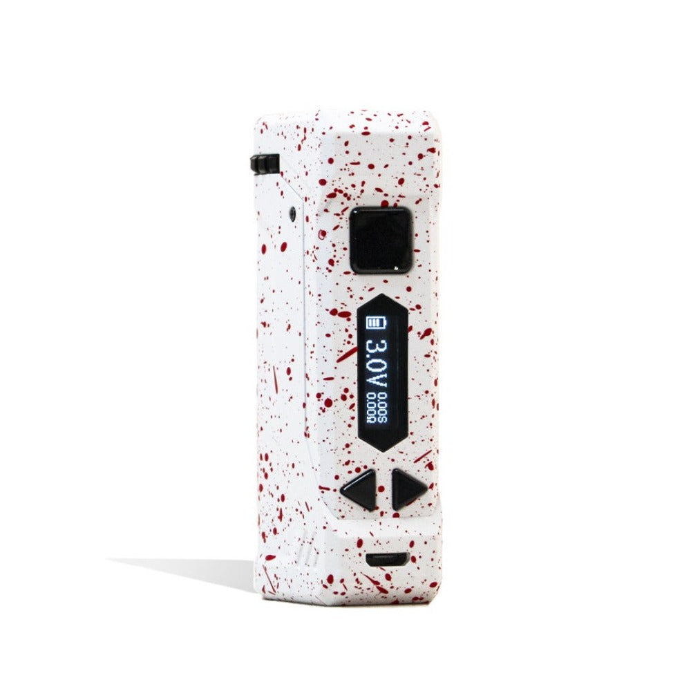 Wulf Mods Uni Pro Adjustable Cartridge Vaporizer White Red Spatter