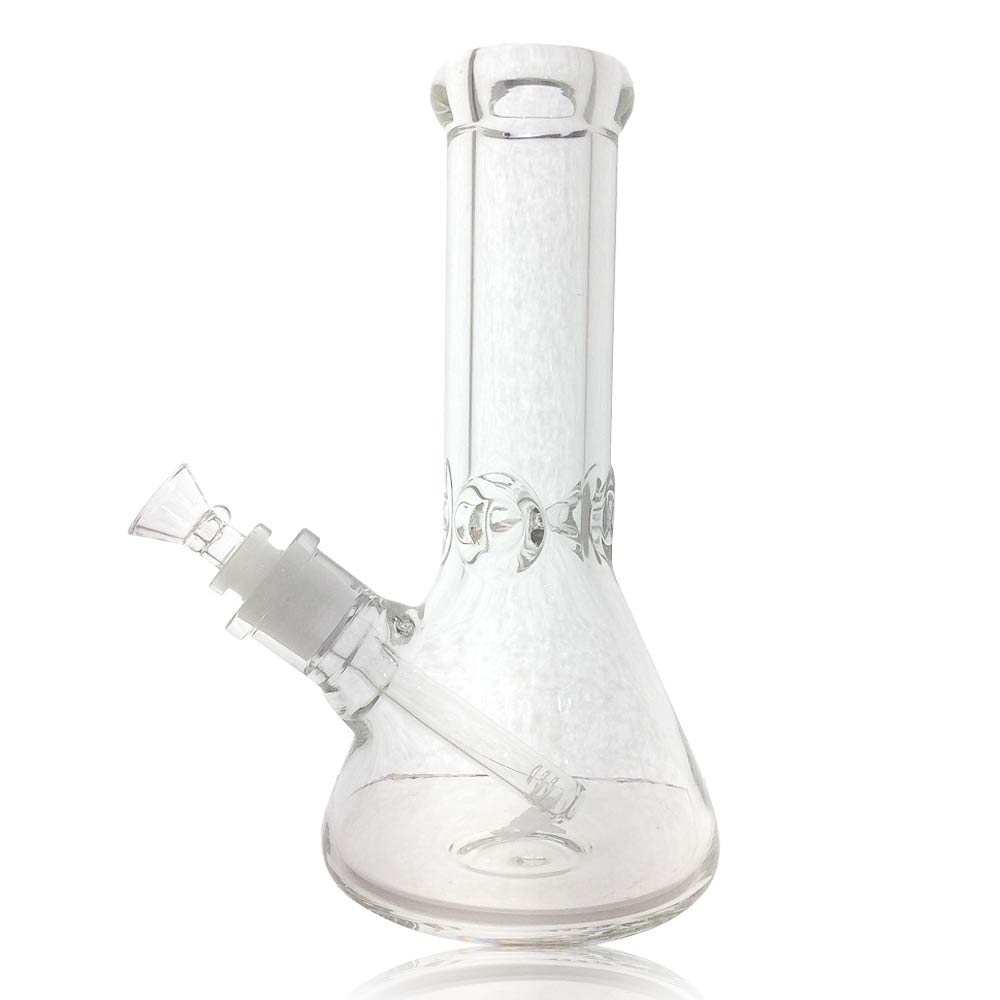 10 INCH 9MM CLEAR GLASS BEAKER WATER PIPE