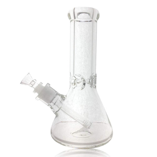 10 INCH 9MM CLEAR GLASS BEAKER WATER PIPE