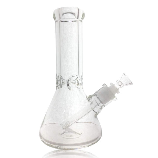 10 INCH 9MM CLEAR GLASS BEAKER WATER PIPE