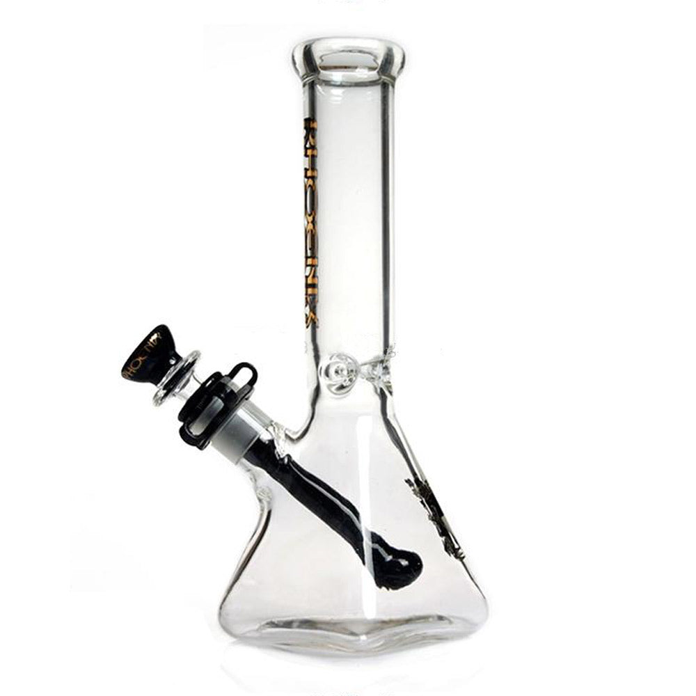 Phoenix 5MM Water Pipe - Square Base Beaker - 10"