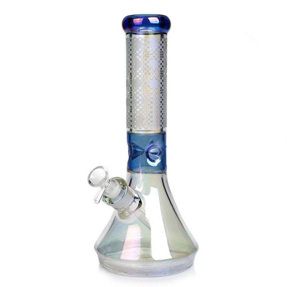 HOLOGRAPHIC  bong - 7MM - 12" - Beaker