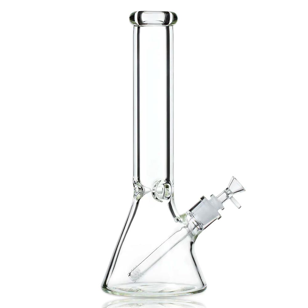 12 INCH CLEAR 5MM BEAKER WATER PIPE