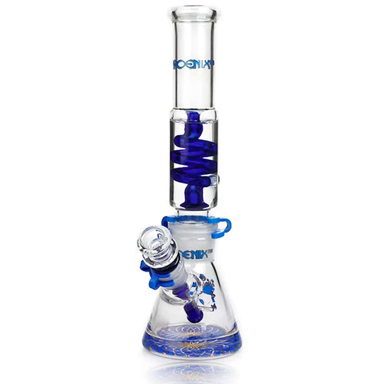 12 INCH PHOENIX 7MM BEAKER w FREEZE COIL WATER PIPE