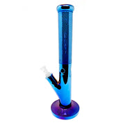 16" ELECTRO PLATED COLORED STRAIGHT SHOT BONG