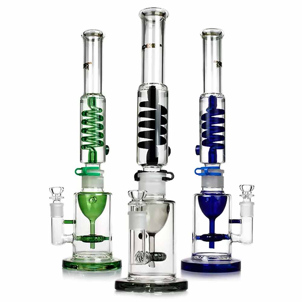 17 INCH PHOENIX FREEZE COIL RECYCLING PERCULATOR BEAKER WATER PIPE