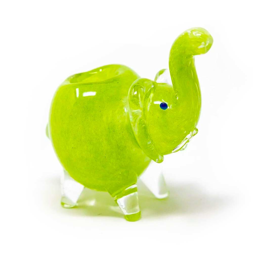 3 INCH BABY ELEPHANT SOLID COLOR HAND PIPE