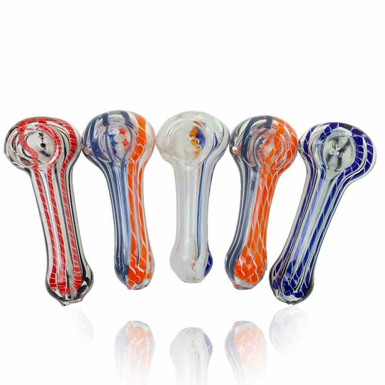 3.5 INCH FRIT ROPE & STRIPE HAND PIPE
