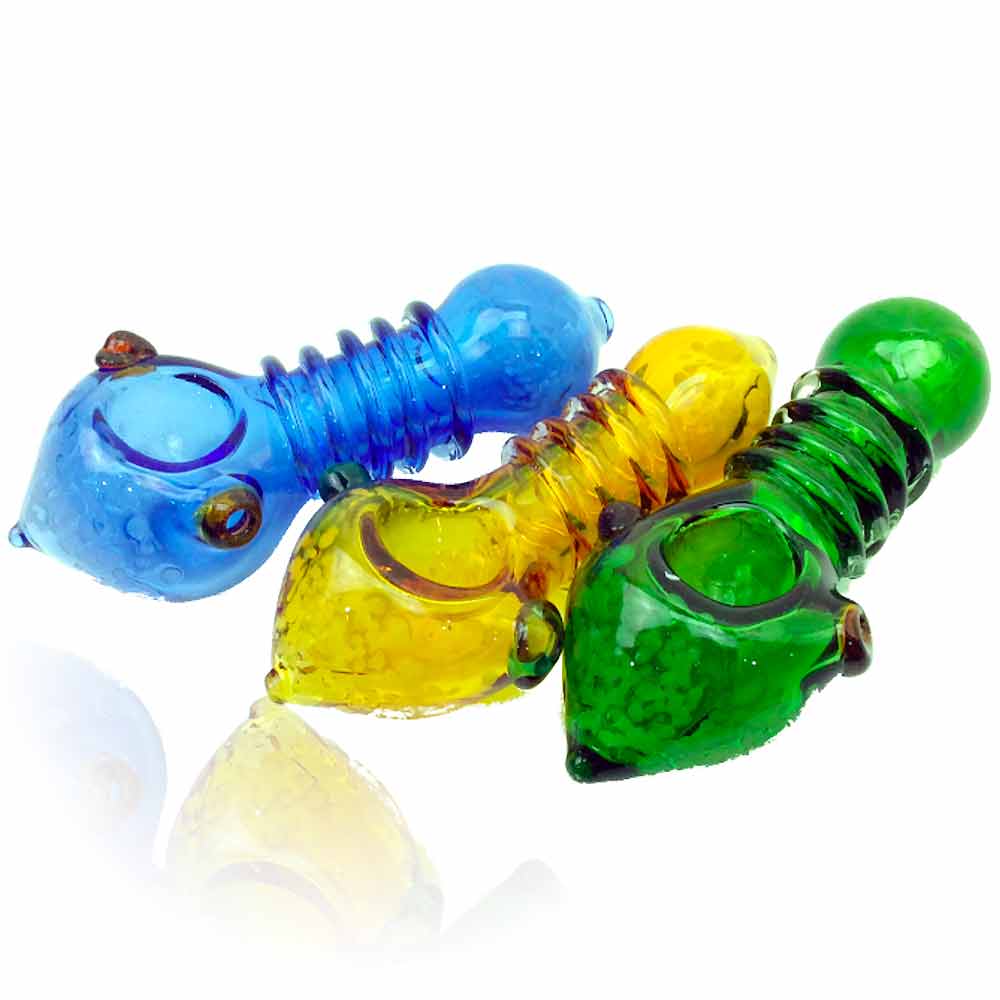 4 INCH CLEAR COLOR HAND PIPE | SMOKECITY – SC INC.