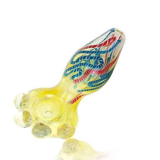 4 INCH FUMED TEAR DROP DEEP HEAD HAND PIPE 150GM