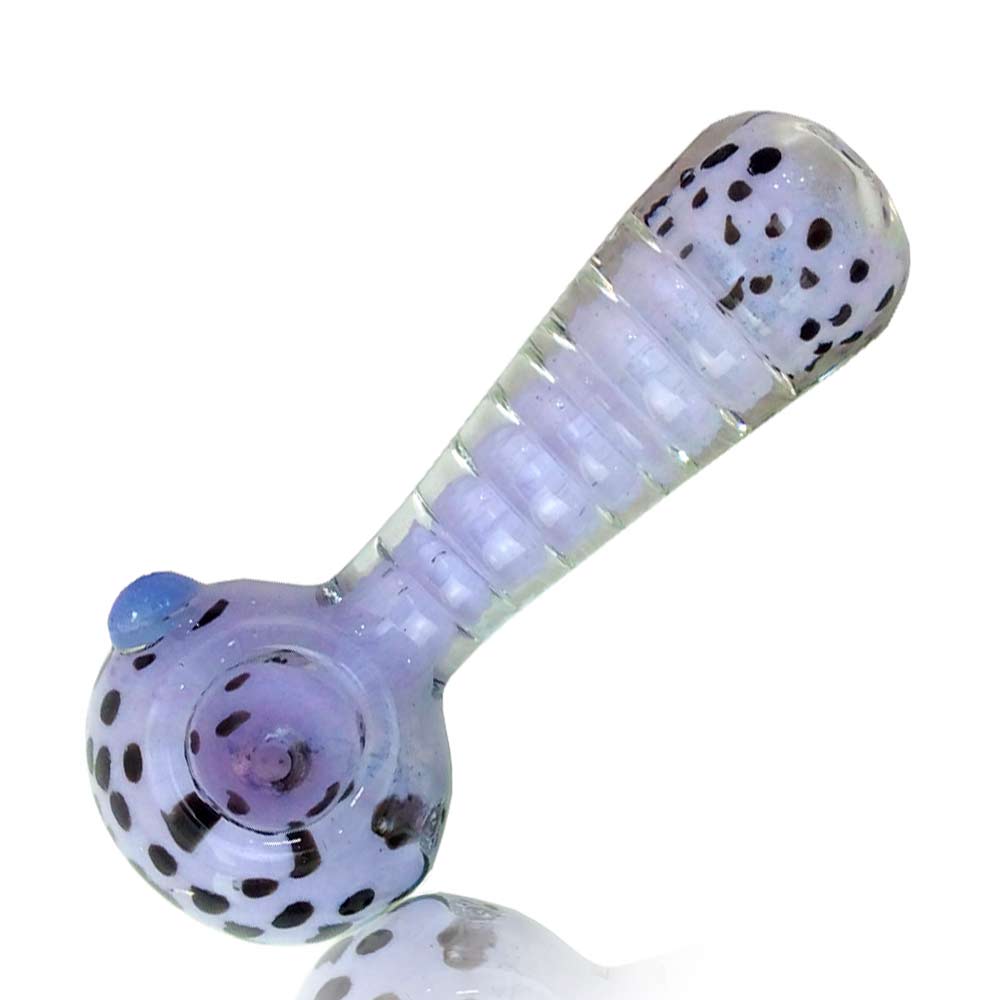 4 INCH POLKA DOT RIDGED BODY HAND PIPE