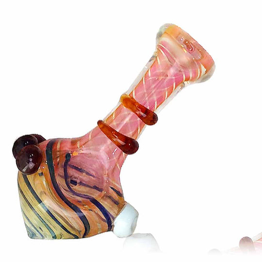 4 INCH TEAR DROP HEAD SWIRL HAND PIPE