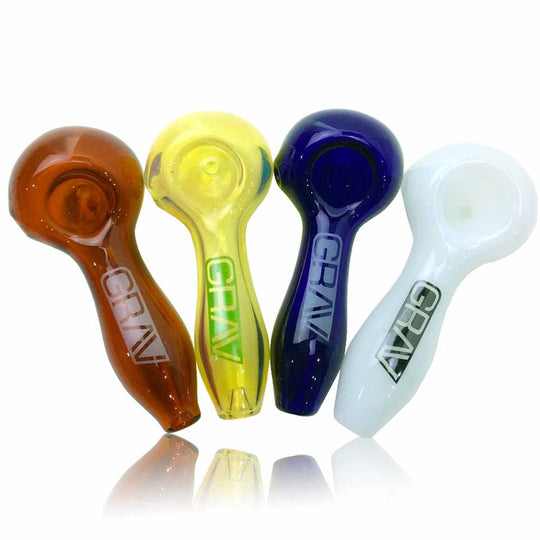 4.2 INCH LOGO GRAV ASSORTED COLORS HAND PIPE