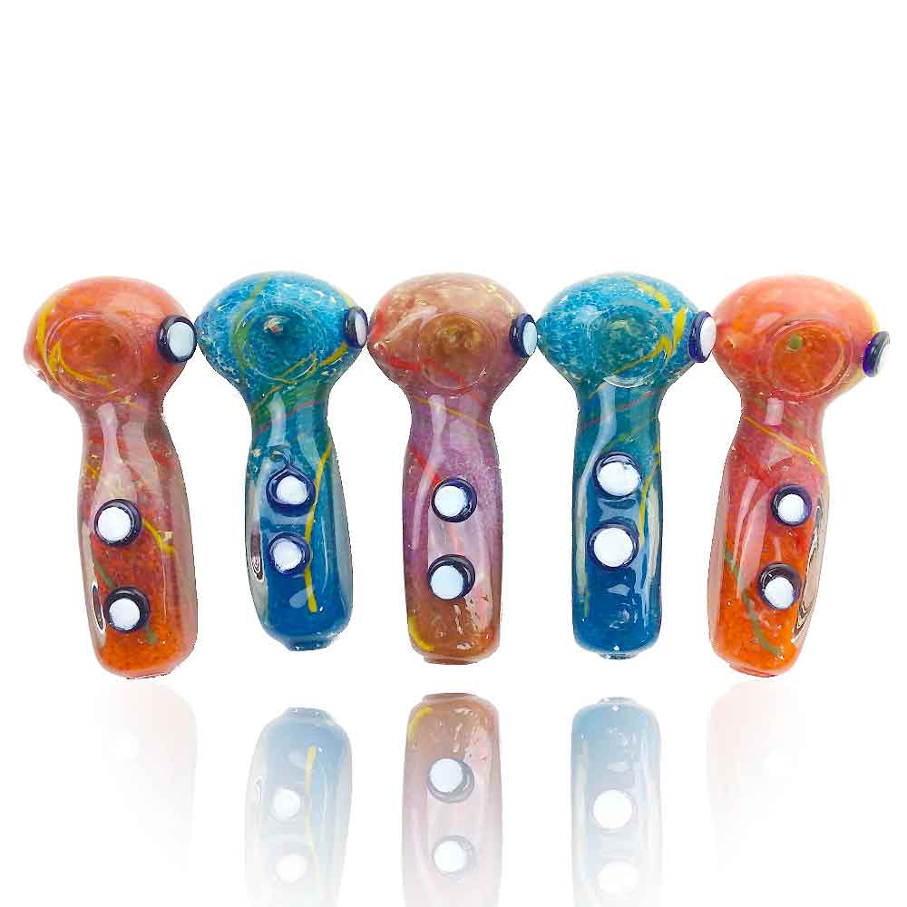4.5 INCH BUTTONED SQUARE DEEP HEAD HAND PIPE 150GM