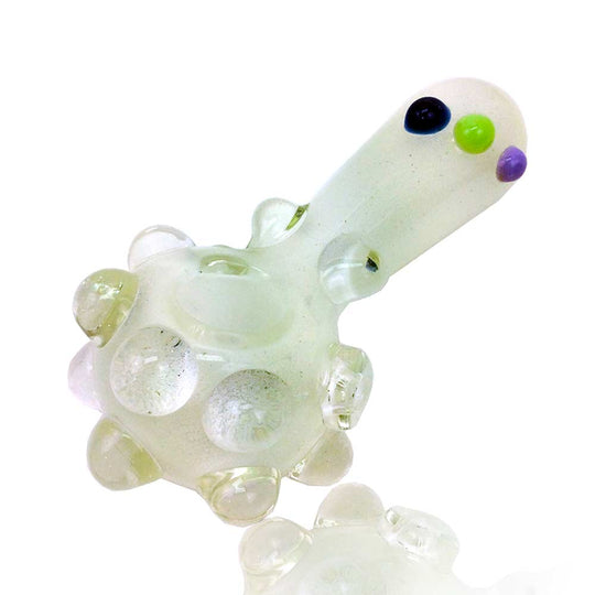 4.5 INCH GLOW IN THE DARK LARGE NOBS HAND PIPE