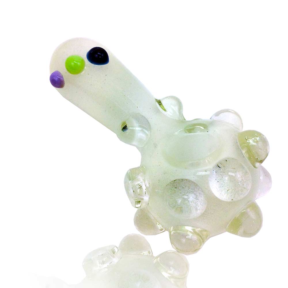 4.5 INCH GLOW IN THE DARK LARGE NOBS HAND PIPE
